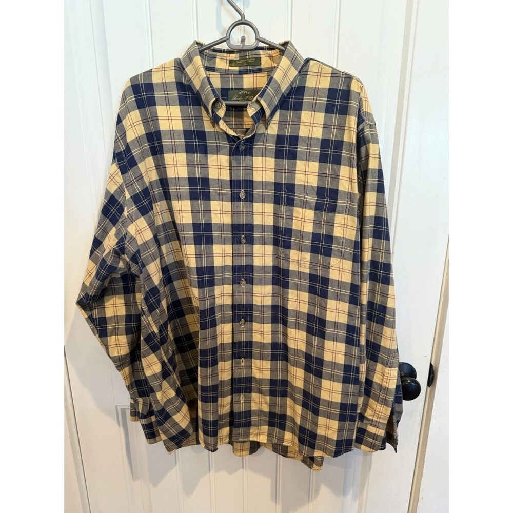 Orvis Charles F Orvis Signature Men XL Cotton Wool Plaid Shirt Portugal